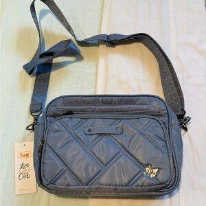 NWT Lug Quilted Crossbody Bag in Slate Blue